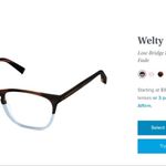Warby Parker  Tortoise and Sky Blue Glasses Photo 2