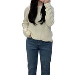 H&M  High Rise Straight Leg Slim Mom Jeans Dark Wash Size 8 Photo 4