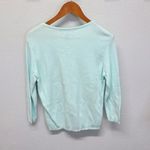 Gloria Vanderbilt Vintage Sweater Small Floral Lightweight Mint Green VTG Photo 5
