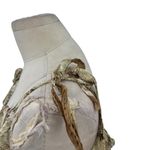 ZARA  Dress Snake Animal Print‎ Slip Midi Beige Tan Brown Ruffle Size Medium Photo 7