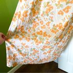 Peony Dress Vacation Cotton Floral Lightweight Summer Maxi Pastel Orange M EUC Size M Photo 3