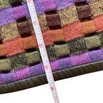 Sigrid Olsen VTG  Wool Knit Jacket Cardigan Leather Colorful Women APPROX Medium Photo 5