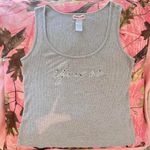 Guess y2k rhinestone bling ribbed tank top Photo 4