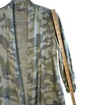 Susan Graver Lifestyle Green Camo Cardigan XS XXS Lightweight Casual Layering Photo 6