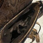 Next  Crossbody Bag in Brown Snake Print Photo 5