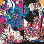 XOXO  Colorful Halter Dress, Sharkbite Hem, Black, Pink, Blue, Neon, Size L Photo 5