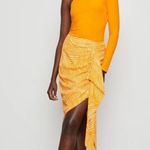 Bailey44 NWT Bailey 44 ruched orange midi skirt Photo 2