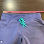 FIGS Technical Collection Blue Drawstring Scrub Pants Women's Small S Medical Photo 5