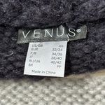 Venus  Women’s Size XS Grey Black White Chunky Sweater Knit Duster Aztec Cardigan Photo 5