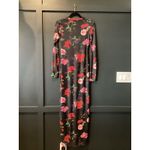 Revolve AFRM Didi crew neck floral long sleeve black Maxi Dress M Size M Photo 1