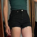 ZARA Black Denim Shorts Photo 0