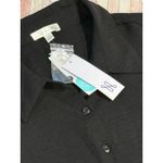 Nine Britton NWT  Black Cap Sleeve Collared Wide Leg Jumpsuit Large Stichfix Photo 9