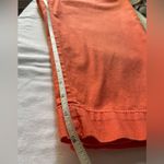 Caribbean Joe Bright Orange Ribbed Cotton Summer Beach Resort Festival Capri Pants Photo 5