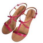 Kate Spade NY Authentic Women's Pink Patent Leather T-Strap Wedge Sandal 10 Photo 6