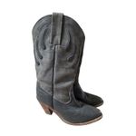 Frye Vintage  Flame Inlay Boho Leather Western Cowboy Campus Daisy Boots Size 7 B Photo 1