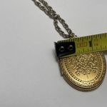 Trifari Women’s Vintage Signed Crown  Gold Tone Chain Necklace With Photo Locket Photo 12