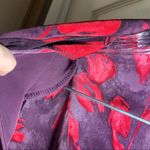 C.M. Shapes Purple/Red Print Layered Look Button Up Blouse 2X Photo 5