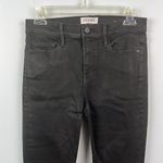 frame denim Frame le skinny de jeanne coated black denim jeans size 28 Photo 1