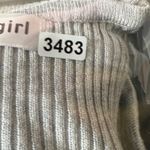 Madden Girl  Cardigan Rhinestone‎ Embellished Ribbed Knit Sweater Top Gray M Photo 8