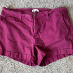 Market & Spruce  Burgundy Jean Shorts / J35 Photo 0