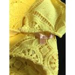 Skies Are Blue Yellow Lace Sleeveless Top - Women's XS Photo 4