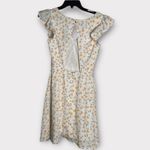 New. Lulus Strike a Posie Backless Floral Print Skater Dress Yellow Size XS Photo 1