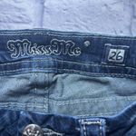 Miss Me Women's Blue Standard Skinny Cotton Jeans Size 26x32.5” Embroidered Photo 5