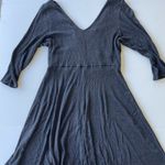 Mai Tai Plus Size Ribbed Gray Fit and Flare Dress Size 1X Photo 6