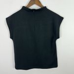 Cable & Gauge Studio XS Black Mock Neck Minimalist Top Quiet Luxury Chic Work Photo 3