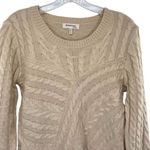 Monteau Women’s Cable Knit Sweater Lace Trimmed Photo 6