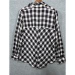 Free People  Womens Shirt‎ M Plaid Long Sleeve Snap Photo 5