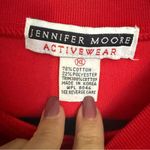 Jennifer Moore  Active Wear Red and Black Long Sleeve Crewneck Top XL VTG Photo 1