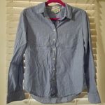 H&M label of graded goods light blue chambray Fitted button up Photo 0