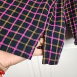 Madewell  Button Up Plaid Flannel Shirt Boxy Loose Fit Crop Top Blouse Size M Photo 10