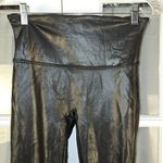Spanx  Womens Black Faux Leather Leggings‎ Large Petite Photo 2