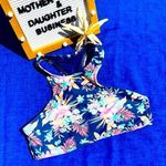 Arizona Jeans  Co Navy Floral Flowy Swim Top Juniors Size Medium. Photo 0