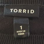 Torrid  Black Open‎ Back Sweater Layered Over Black/White Tank #10254291 1/1X Photo 8