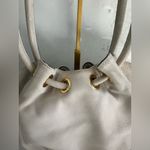 Michael Kors  Optic White Cream Medium East
West Ring Leather Tote Photo 4