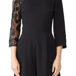 Shoshanna  long sleeve black lace 3/4 sleeve Marseille Romper size 2 Photo 0