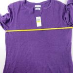 Van Heusen  V-Neck Purple Sweater Size M NWT Photo 4