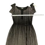 NWT $80 Studio One New York Dress 10 Black Taupe Long Sleeve Knit Tie Retro Photo 4