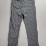 Amanda & Chelsea Womens Pant Sz 6 Black White Geometric Ponte Stretch Slim Ankle Photo 3