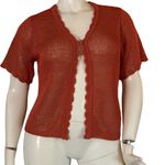 Sag Harbor One Button Short Sleeve Cardigan Photo 0