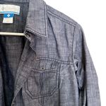 Columbia sportswear blue jean jacket long sleeved button down top casual comfort Photo 1
