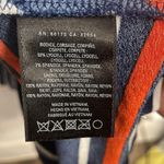 Maeve Anthropologie  Cameron Blue/Orange/White Asymmetrical Dress Size S Photo 3