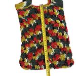 Hand Crochet Green Red Hand Bag Tote‎ Bag Photo 5