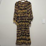 MISA Los Angeles Yanira Midi Puprple Yellow Floral Ruffle Dress Size XS Photo 10