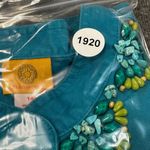 Ruby Rd Jacket Womens 14 Teal Blue Green Beaded Button Front Southwestern Coat Photo 12