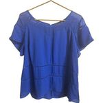 City Chic Short Sleeve Cutout Polyester Mesh Blouse Top Womens size 16 Photo 0
