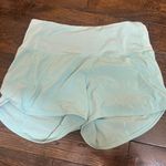 Lululemon Cyan Blue  Speed up Shorts 4” High rise Photo 0